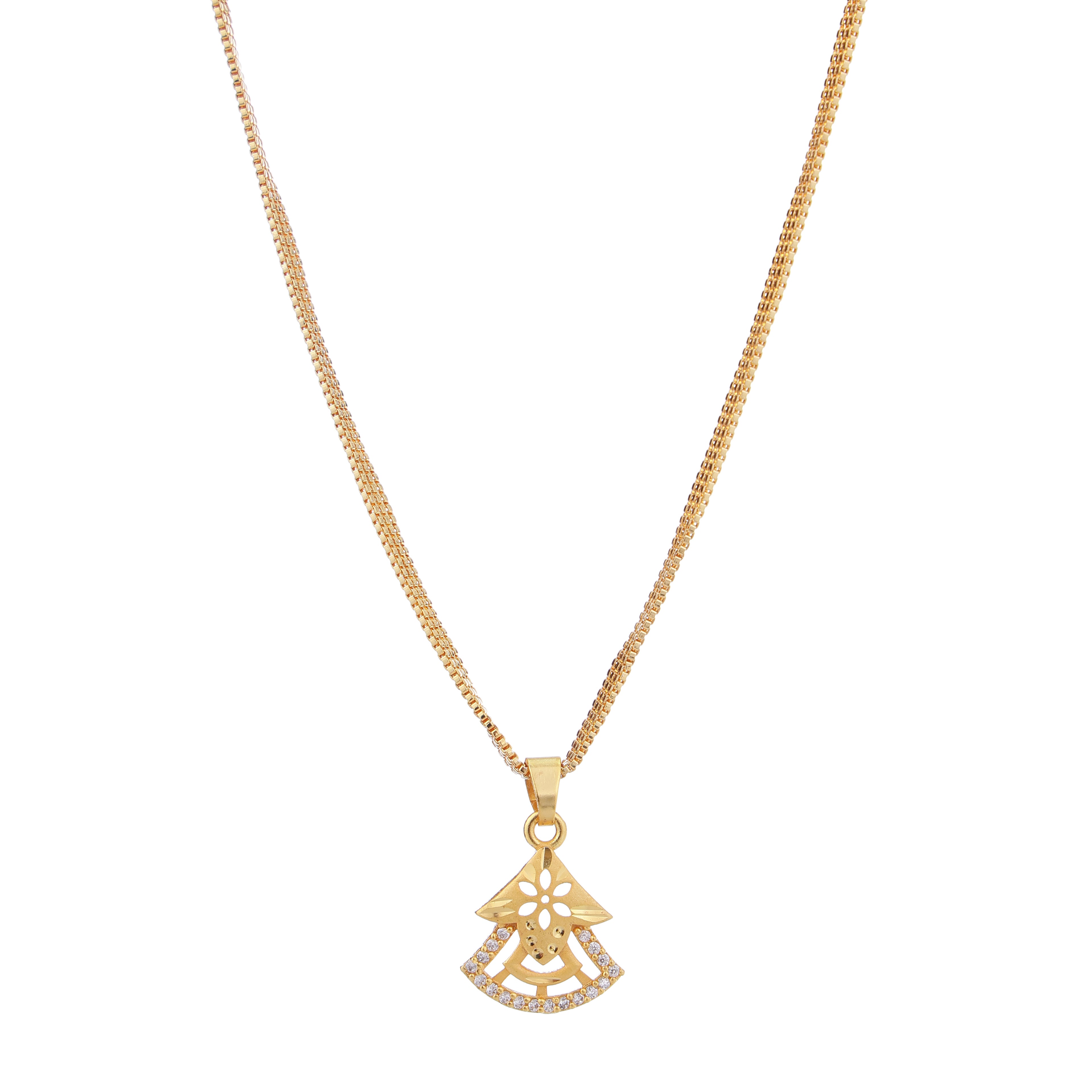 Premium One-Gram Gold Chain & Pendant Set