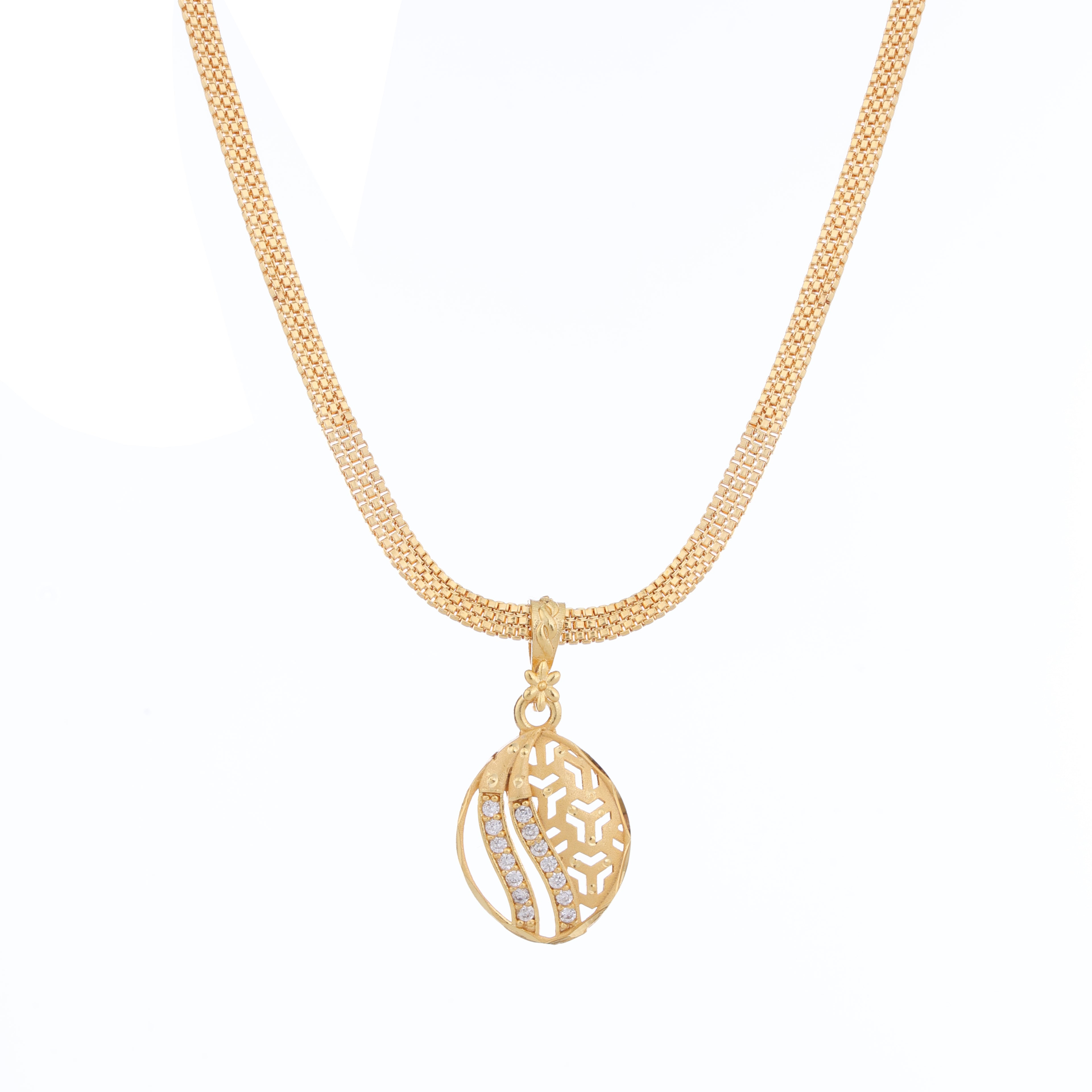 Premium One-Gram Gold Chain & Pendant Set