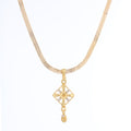 Modern One-Gram Gold Plated Chain Pendant Set