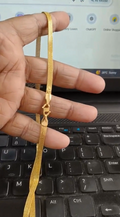 Stylish 1 Gram Gold Forming 4 Line Chain – 24 Inch | Lightweight & Elegant (Single Chain)